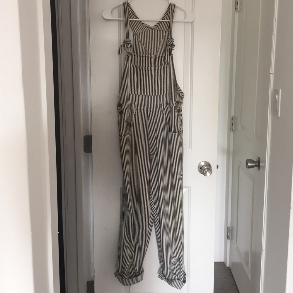 Vintage Guess Striped Overalls!